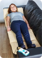 Použití aplikátoru Casso na zadní stranu těla jako jsou záda, hýždě a lýtka..Casso